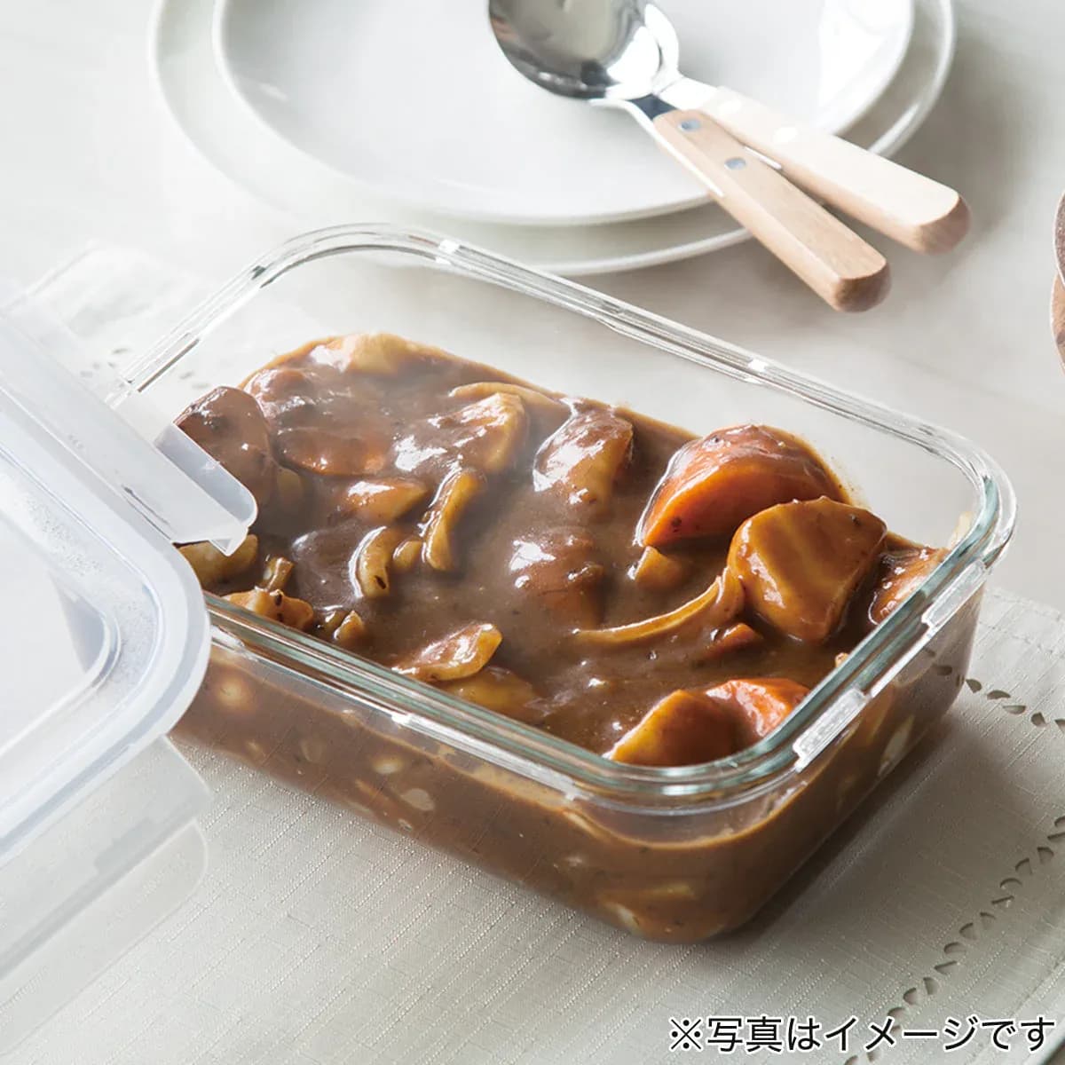 HEAT RESISTANT GLASS STORAGE CONTAINER RECTANGULAR