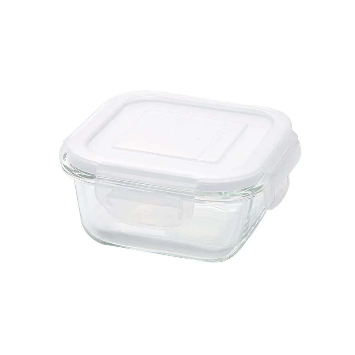 HEAT RESISTANT GLASS STORAGE CONTAINER SQUARE